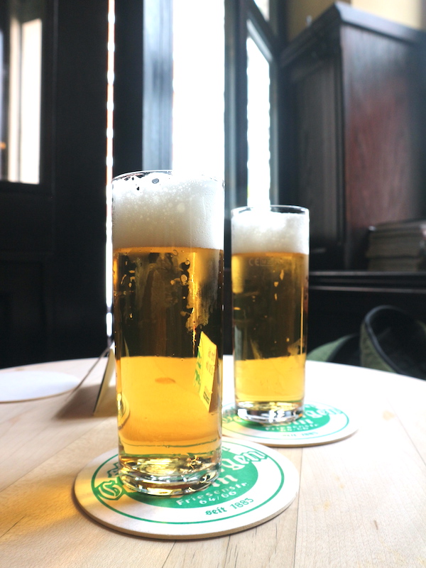 Tasty beer in Cologne Germany.