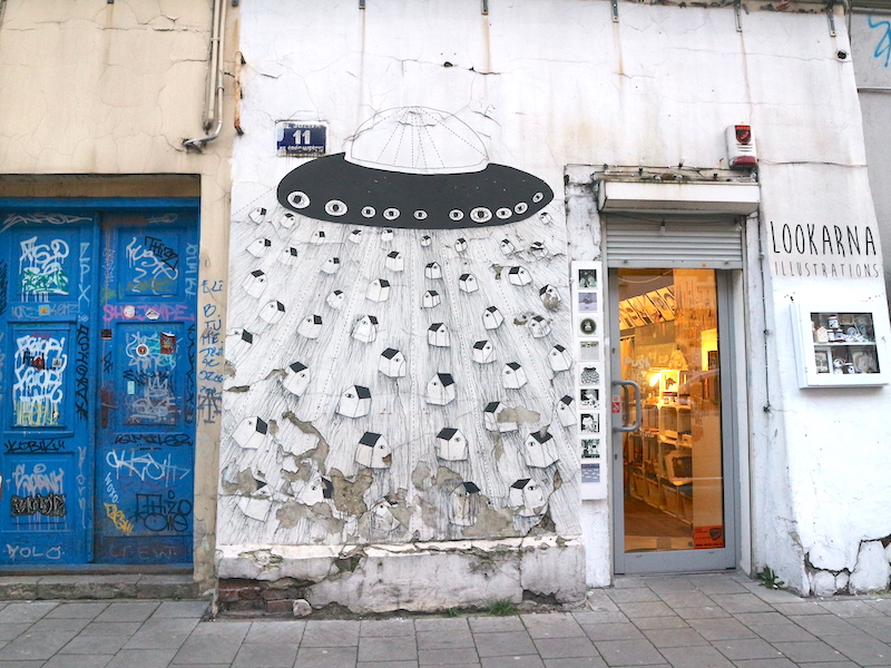 Street art in Jewish quarter, Krakow