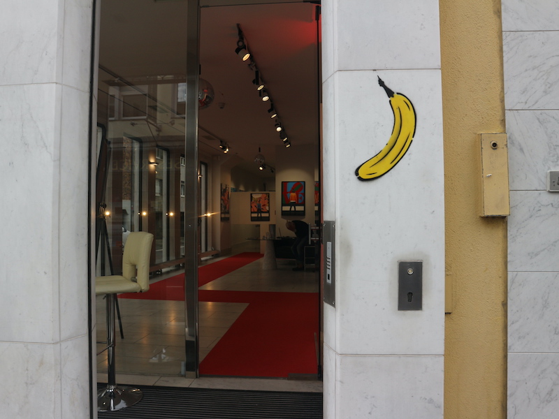 Banana art, Cologne. Thomas Baumgärtel
