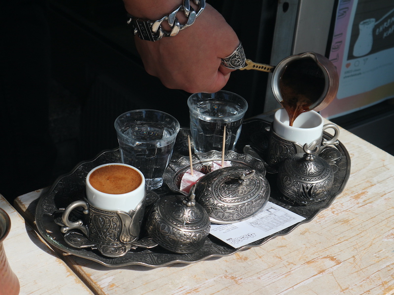 Turkish coffee. Ehrenfeld Cafe. Best cafe in Cologne.